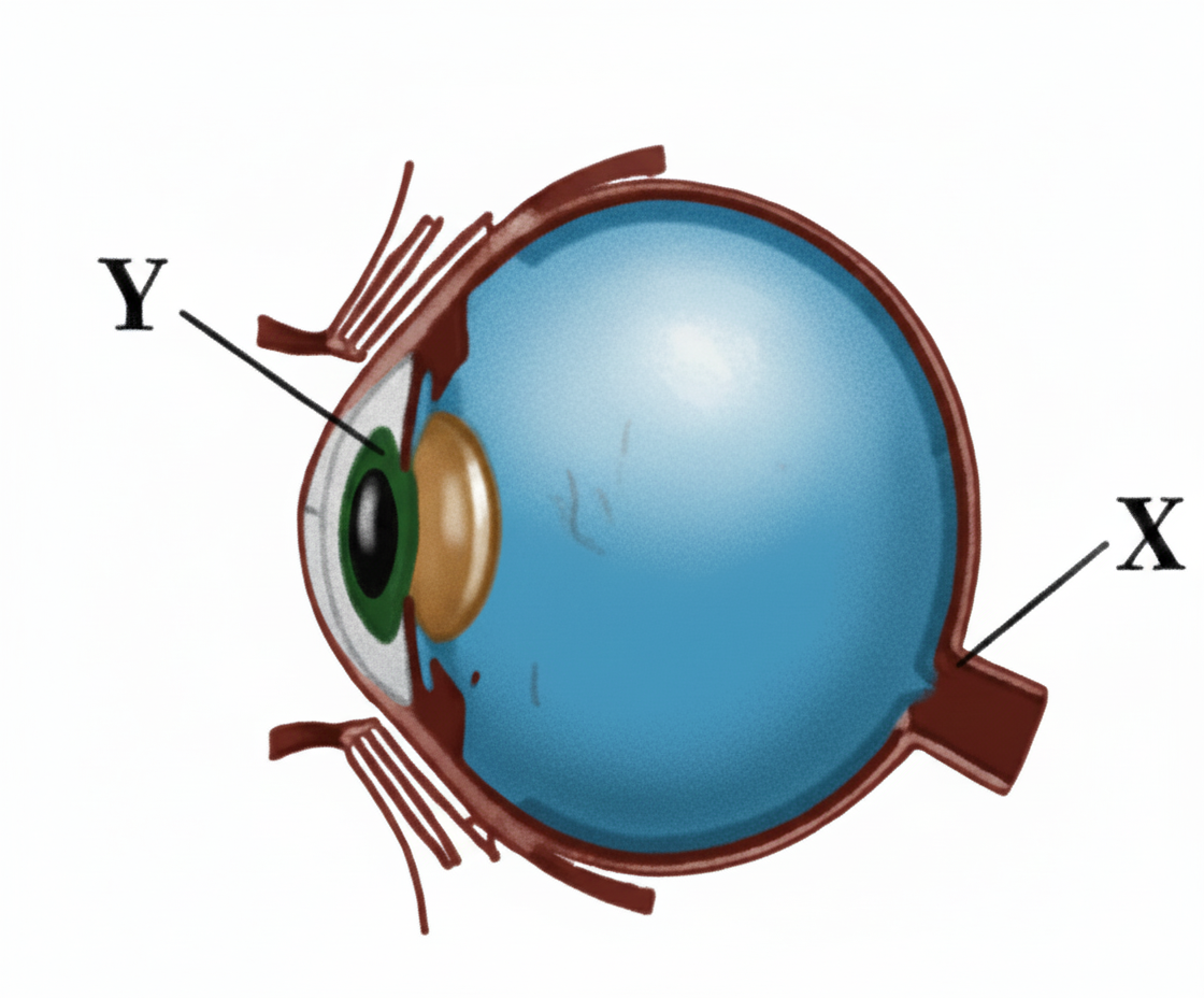 diagram about eye structure